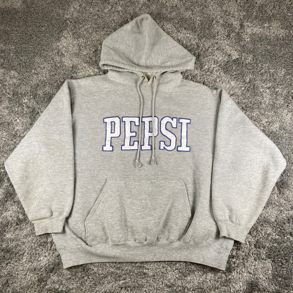 Nothing Else is a Pepsi Hoodie Mens XL Grey Pullover Sweatshirt‎ Streetwear 90s